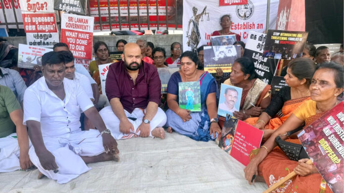 missing people relatives protest ampara 7068